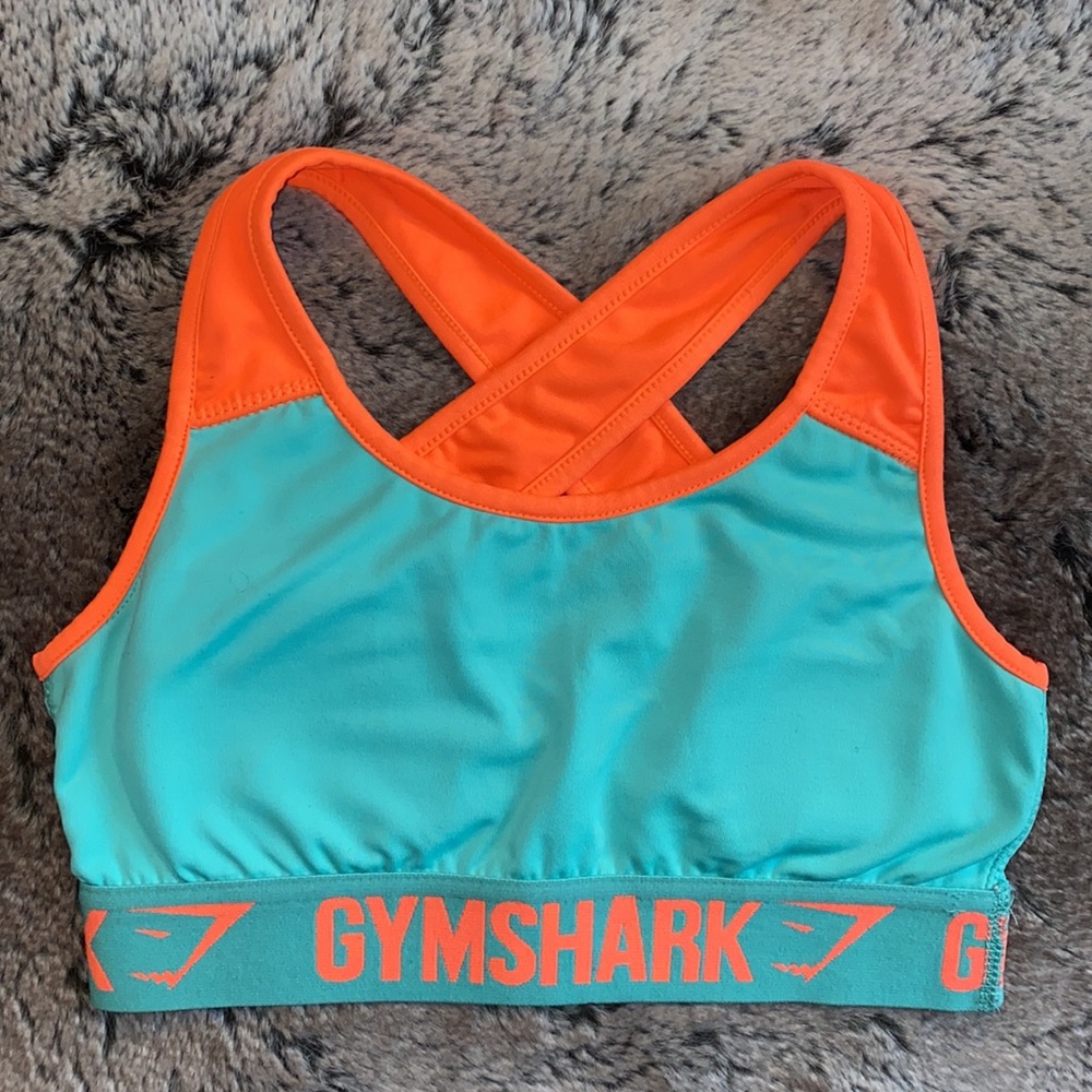🍇 Gymshark Blue and Orange Sports Bra XS